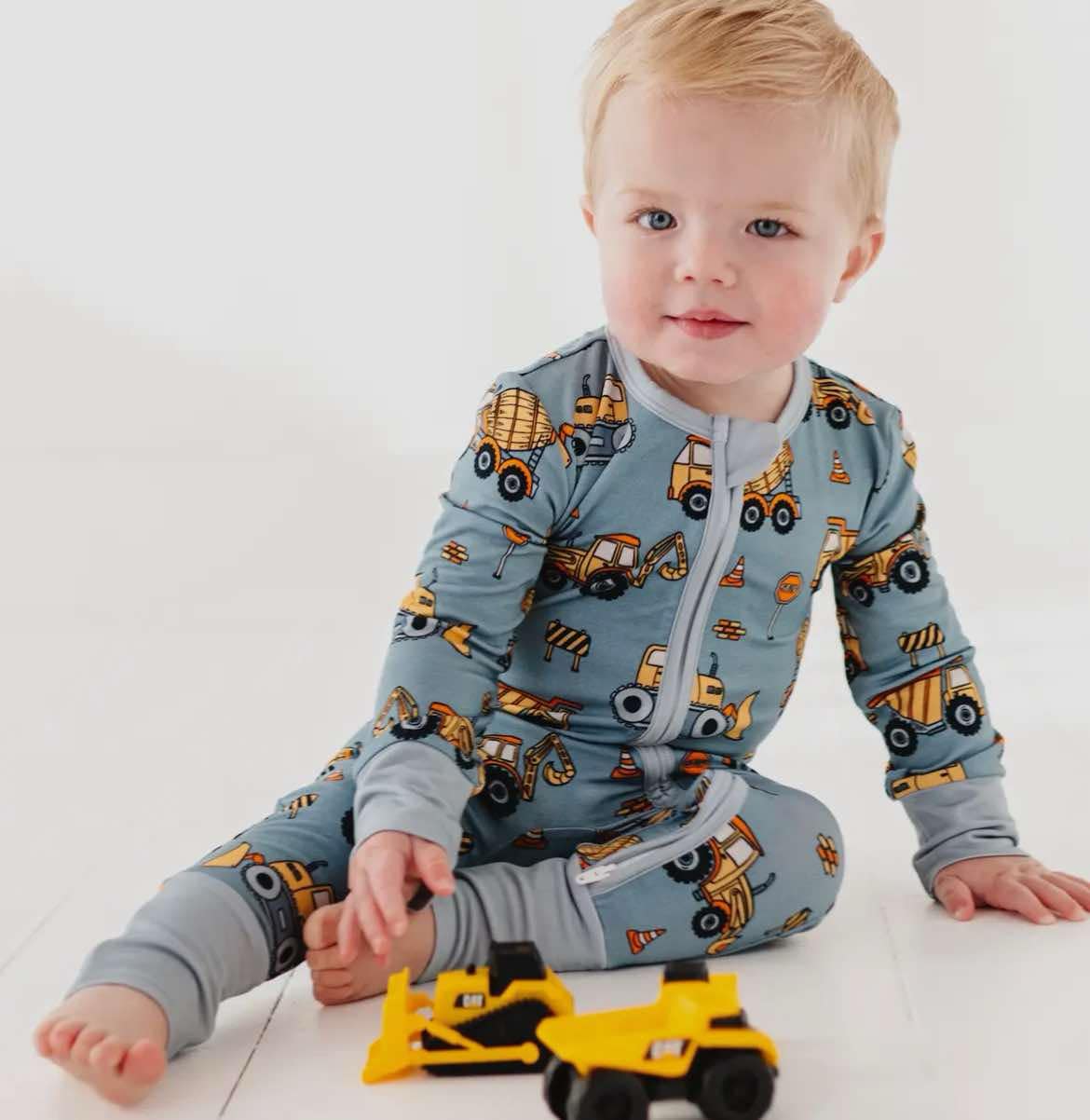 Construction Zip Romper