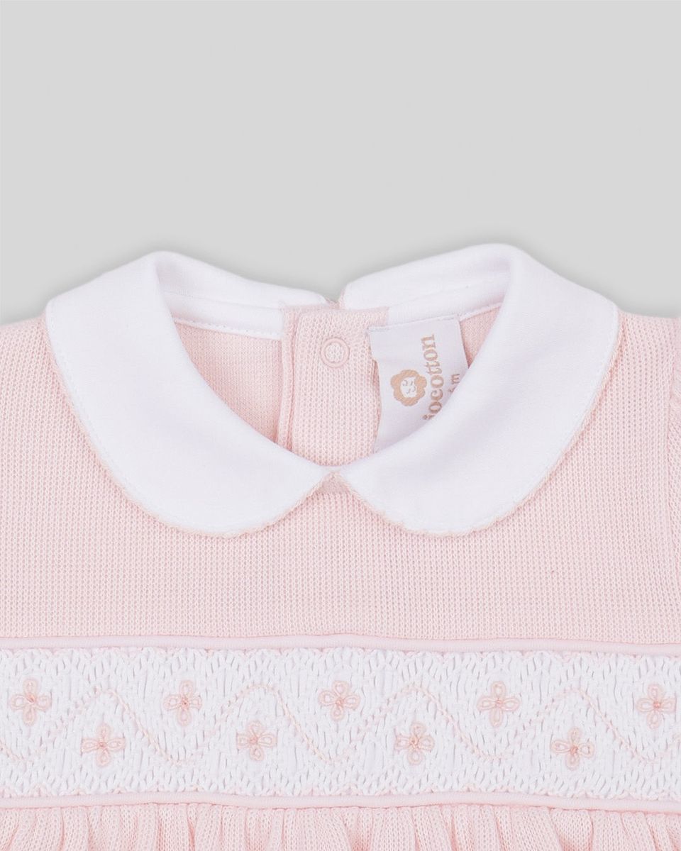 Smocked Agnes Bubble-Pink