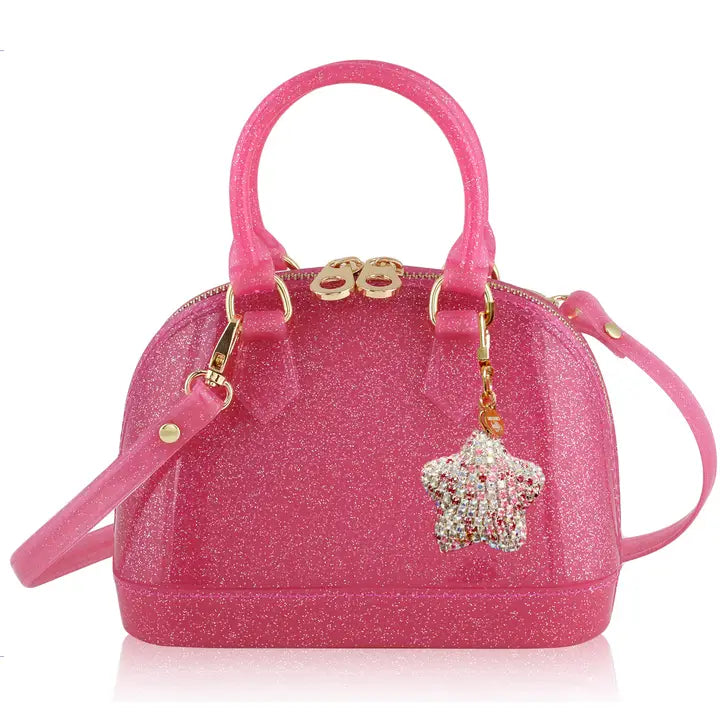 Cate Hot Pink Sparkle She's a Star Edition Kids Purse