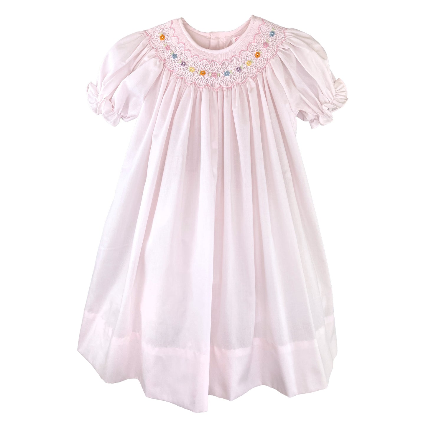 Pink Multi Smocked Dress with Bloomers