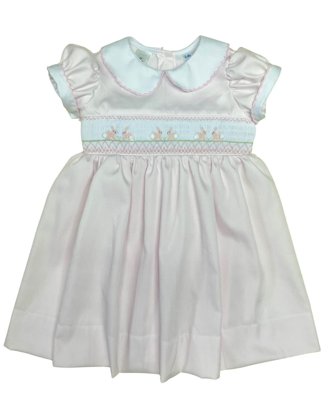 Pink Bunny Smocked Dress