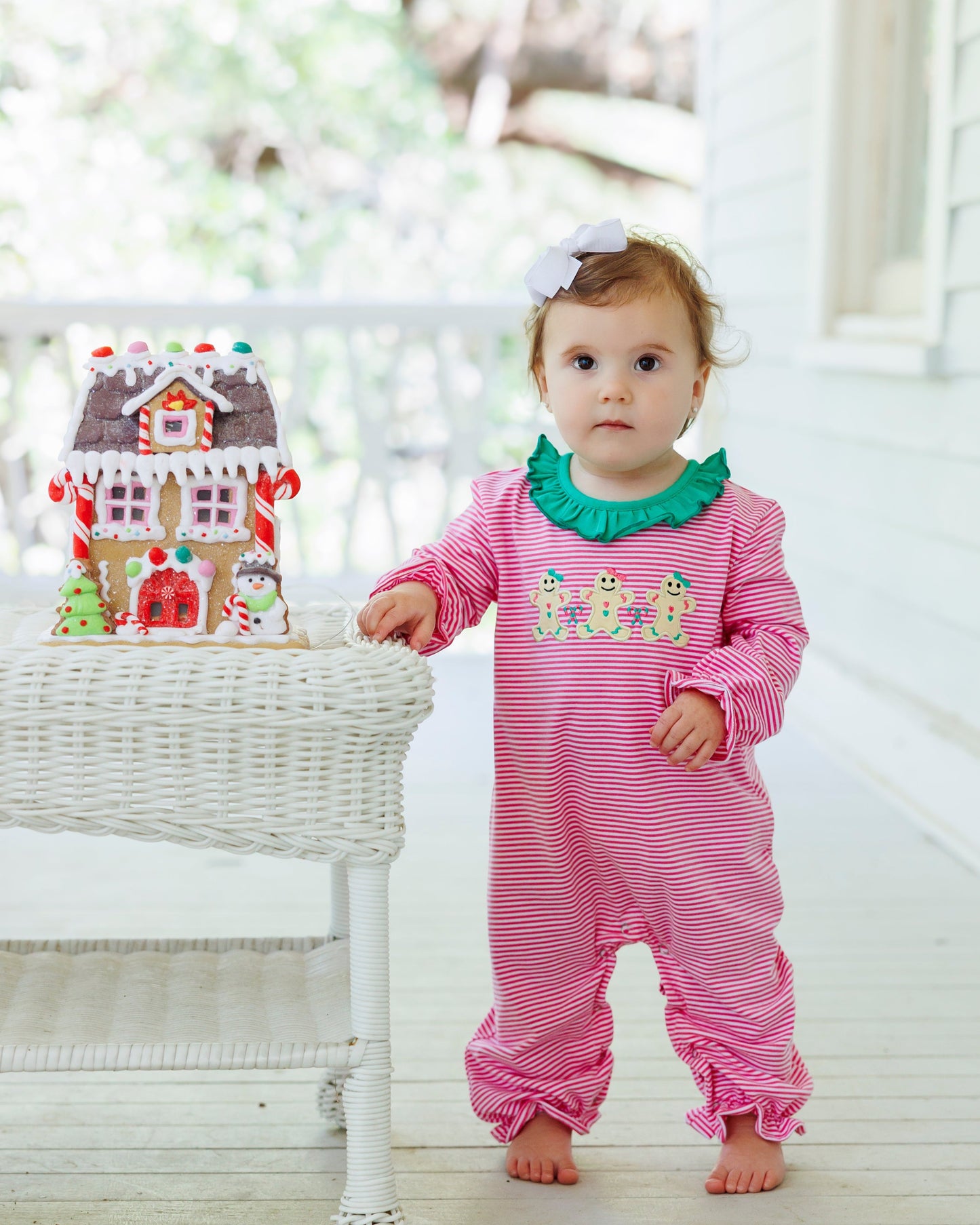 Sweet Christmas Treats Ruffle Romper