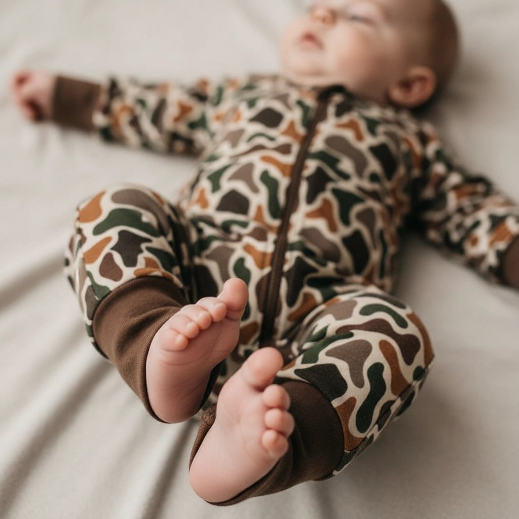 Camo Zip Footie