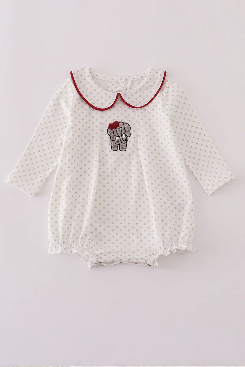 Alabama Polka Dot French Knot Elephant Bubble