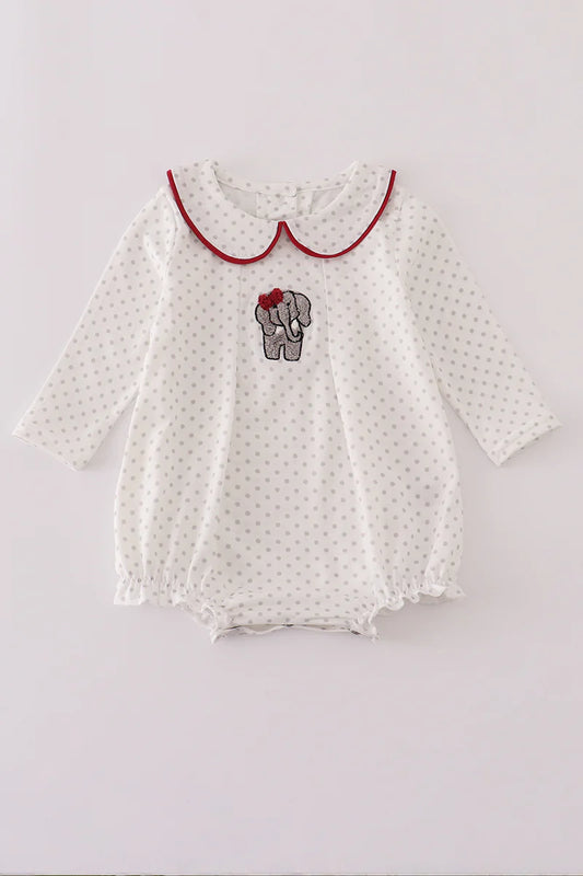 Alabama Polka Dot French Knot Elephant Bubble