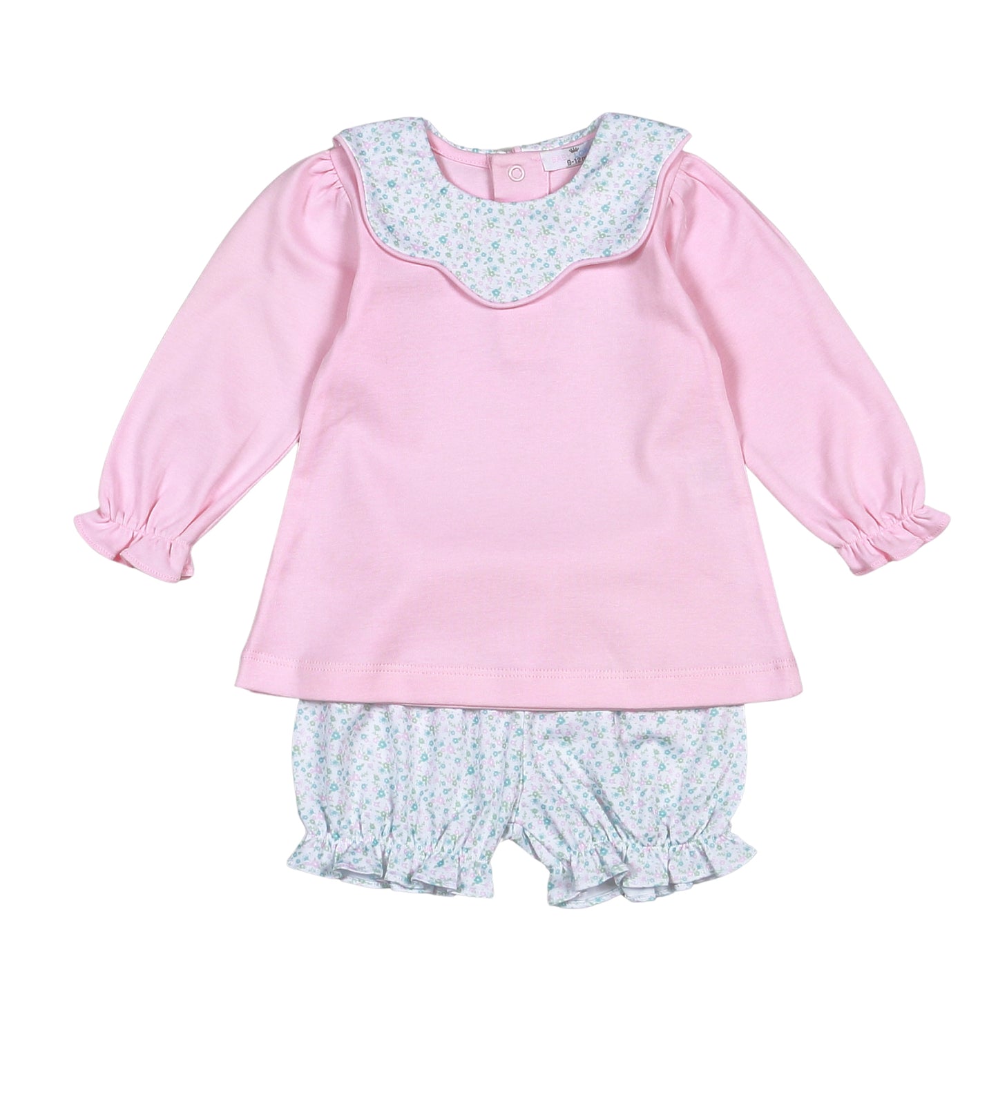 Nicolle Scallop Pima Bloomer Set