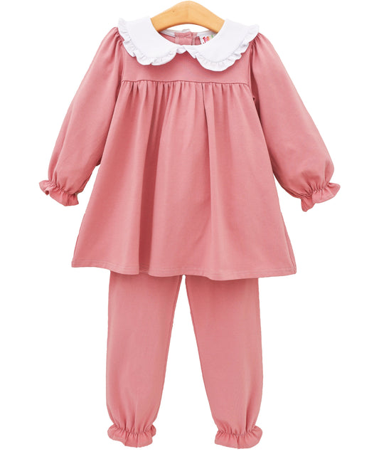 Catherine Bloomer Pant Set-Dusty Rose