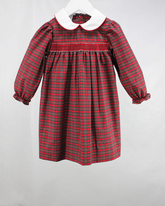 Red Christmas Plaid Dress