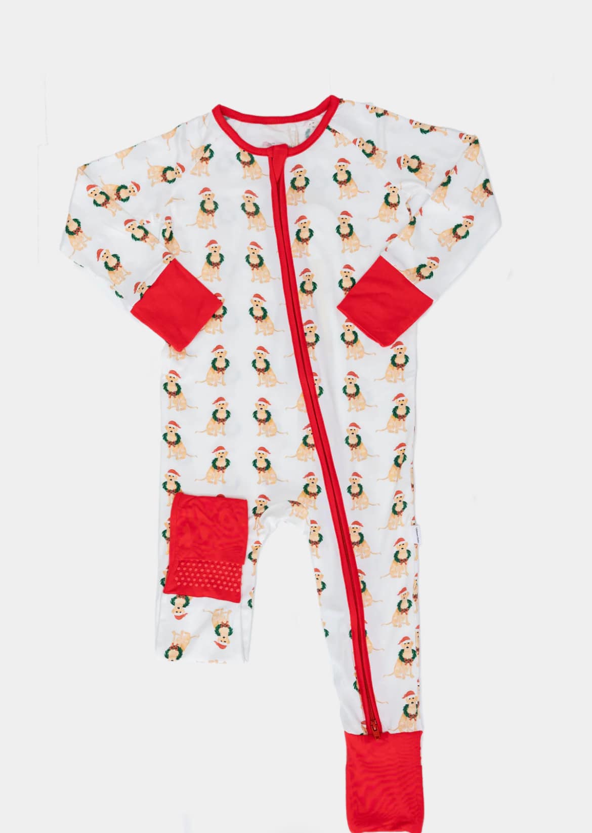 Christmas Dogs- Zip Romper