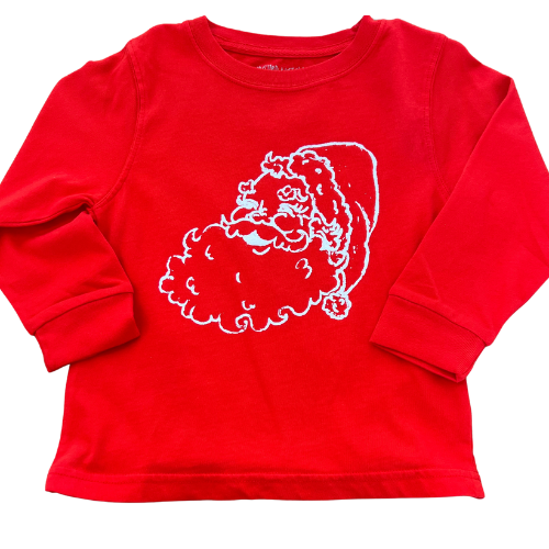 L/S Red Christmas Santa T-shirt