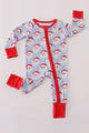 Blue Santa Zipper PJ